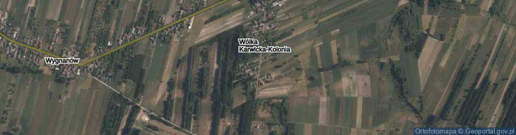 Zdjęcie satelitarne Wólka Karwicka-Kolonia ul.